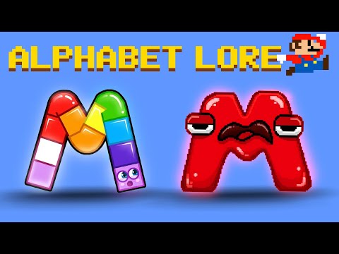 Видео: Алфавитные знания (A-Z...) против Цифровых Змеек | Детская песенка на букву «М» | Анимация GM