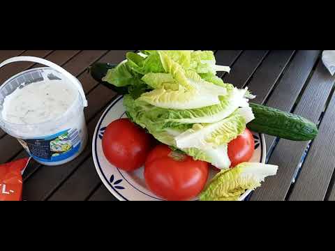 Видео: Гирос салат👌Gyros-Salat #вкусно #рецепты #салат #жизньсовкусомсчастья #еда #готовка #дача