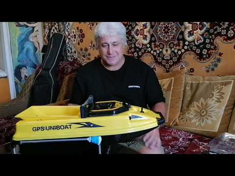 Видео: Прикормочный кораблик GPS Автопилот Uniboat.