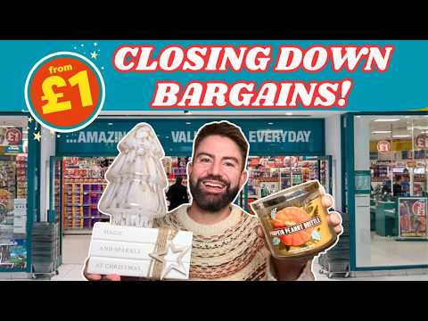 Видео: POUNDLAND ЗАКРЫВАЕТСЯ?! Праздничная распродажа товаров для дома и сантехники 🎁