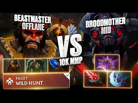 Видео: 🔥 BEASTMASTER против BROODMOTHER на 10К ММР 🔥