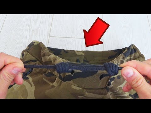 Видео: Как КРЕАТИВНО и СТИЛЬНО  завязать ШНУРКИ  на ШТАНАХ/ШОРТАХ/ХУДИ  2 ЛУЧШИХ СПОСОБА