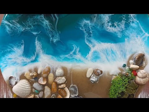 Видео: Мастер класс из эпоксидной смолы "Море"