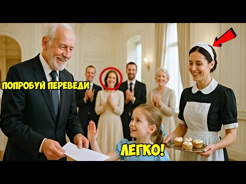 Видео: Миллиардер Обещал Состояние За Перевод Странного Документа, Но Никто Не Ожидал, Что Дочь Уборщицы...