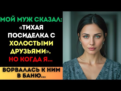Видео: «Тихая посиделка с друзьями», — сказал муж. Но когда я ворвалась к ним в баню...