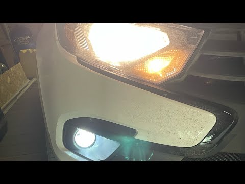Видео: Подключение ПТФ на LADA Granta через МУС