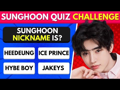 Видео: SUNGHOON из Enhypen Quiz Challenge | Викторина по K-Pop ❄️💙