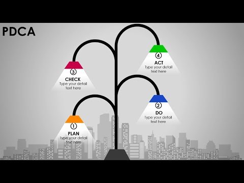Видео: Слайд с инфографикой «Фонарный столб» в PowerPoint / Слайд «Творческие идеи»