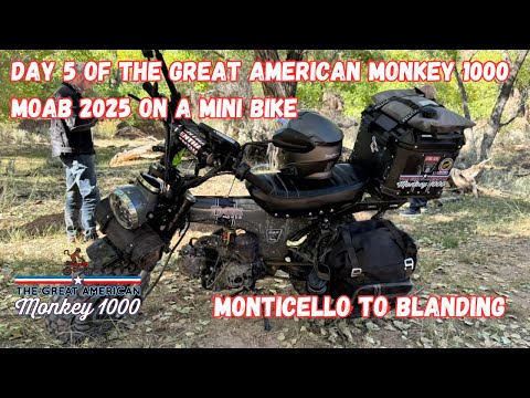 Видео: Пятый день гонки The Great American Monkey 1000 на Honda CT70 и Monkey Bikes 2025: от Монтичелло ...