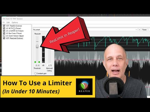 Видео: Как использовать лимитер для мастеринга за 10 минут (ReaLimit для REAPER)