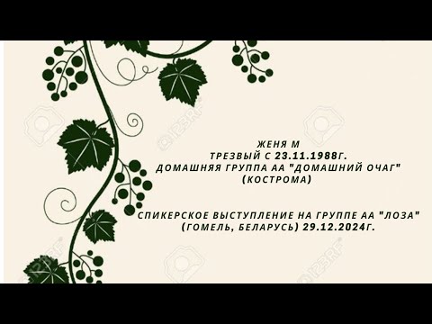 Видео: 29.12.2024г.  Женя М. (Кострома)