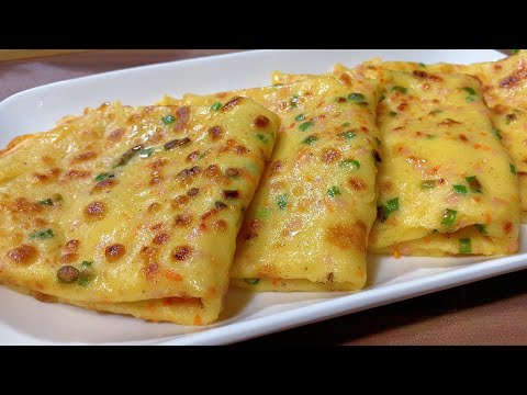 Видео: Без рук! Легкий завтрак - яичный блин за 5 минут