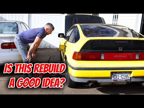 Видео: 1989 Y49 CRX Si Ребилд Часть 2
