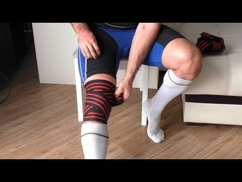 Видео: Как правильно мотать бинты на колени