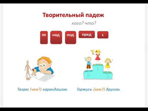 Видео: Урок Русского языка тема "Падежи" (3 и 4 класс)