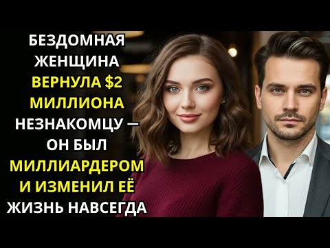 Видео: БЕЗДОМНАЯ ЖЕНЩИНА ВЕРНУЛА $2 МИЛЛИОНА НЕЗНАКОМЦУ — ОН БЫЛ МИЛЛИАРДЕРОМ И ИЗМЕНИЛ ЕЁ ЖИЗНЬ НАВСЕГДА