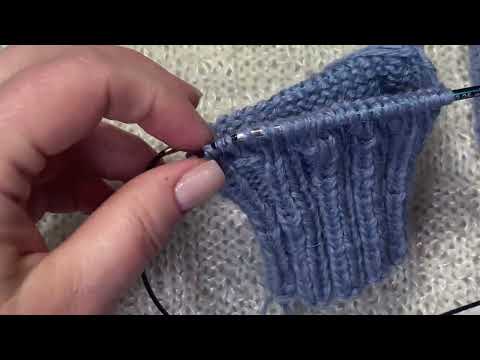 Видео: Мк шапка + митенки спицами