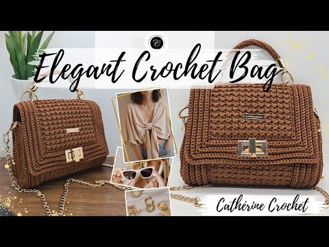 Видео: Сумка крючком / Мастер-класс по вязанию сумки крючком – Элегантный дизайн (пошагово!)