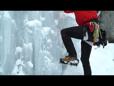 Видео: Как лазать по льду №1: Хорошее лазание по льду начинается с хороших ног.