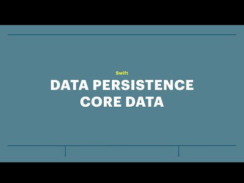 Видео: Занятие 12: Хранение данных используя Core Data