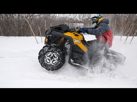 Видео: Первая покатушка на BRP Xmr 650 и сразу Жесткий замес !