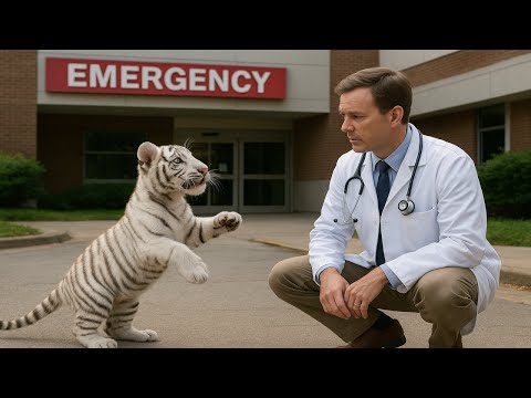Видео: Белый тигрёнок умолял о помощи врача. То, что произошло дальше, растрогает вас до слёз