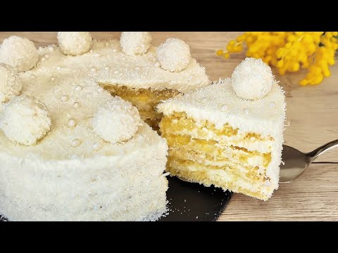 Видео: Торт Рафаэлло, который тает во рту! Просто и очень вкусно! 😋