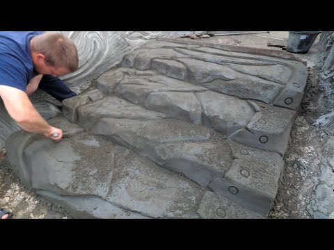 Видео: Ступеньки  из  бетона,  на  даче .  мастер  Коля.