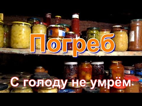Видео: Голод нам не страшен.В Погребе запасы