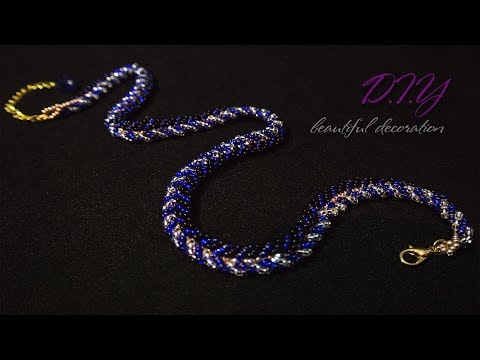 Видео: TUTORIAL. Beadcrochet bracelet/ МАСТЕР - КЛАСС.Красивый жгут! из бисера