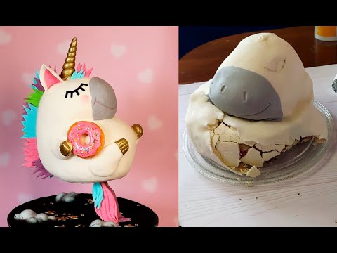 Видео: Почему торт РАЗВАЛИЛСЯ ???  Какие ошибки я допустила.... Торт ЕДИНОРОГ