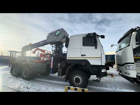 Видео: КМУ с кабиной на тягаче! А Вы видели такой?