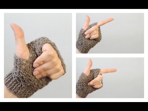 Видео: Как связать митенки на двух спицах | ANNETORIUM knits