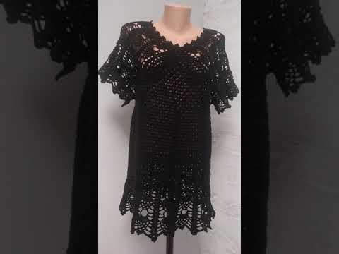 Видео: Платье крючком обзорчик   - супер легко вязать крючком