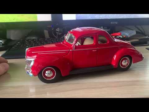 Видео: Обзор модели Ford Deluxe 1939 в масштабе 1:18 от Maisto
