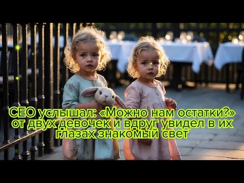 Видео: CEO услышал «Можно нам остатки» — от двух девочек и вдруг увидел в их глазах знакомый свет #судьба