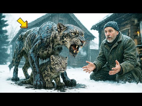 Видео: СНЕЖНЫЙ БАРС ПРИШЕЛ ЗА ПОМОЩТЬЮ, УПАЛ В НЕФТЯНОЕ ПЯТНО ВМЕСТЕ С ДЕТЕНЫШАМИ