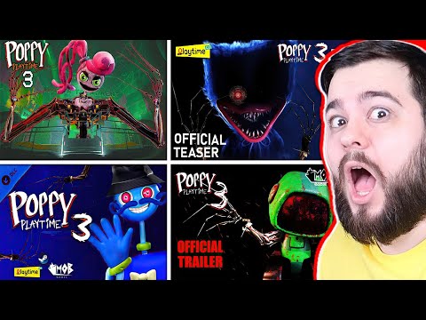 Видео: ВСЕ НОВЫЕ ТРЕЙЛЕРЫ Poppy Playtime: Chapter 3