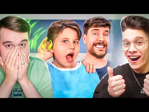 Видео: MrBeast | 1,000 Глухих Людей Слышат Впервые! Реакция