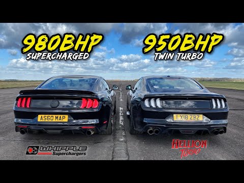 Видео: TWIN TURBO против SUPERCHARGE.. 980 л.с. против 950 л.с. FORD MUSTANG GT