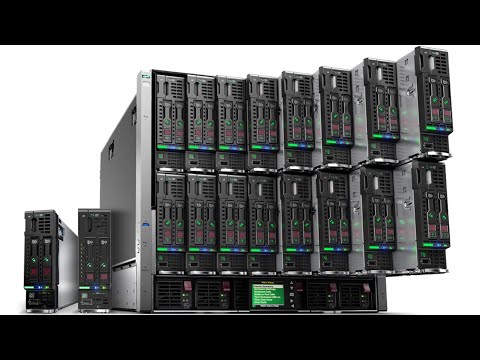 Видео: HPE BladeSystem C7000G3 с cерверами HPE BL460c gen9