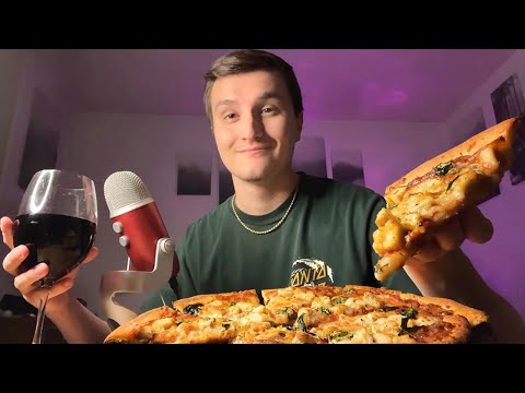 Видео: [ASMR] Местный ресторан пиццы Mukbang + Whisper Ramble