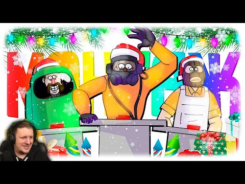 Видео: НОВОГОДНИЙ ПРИКОЛ - МОНТАЖ | (ЯРОС, РУДИ, САСИДЖ, АЙК, ТОБЛ) | Реакция
