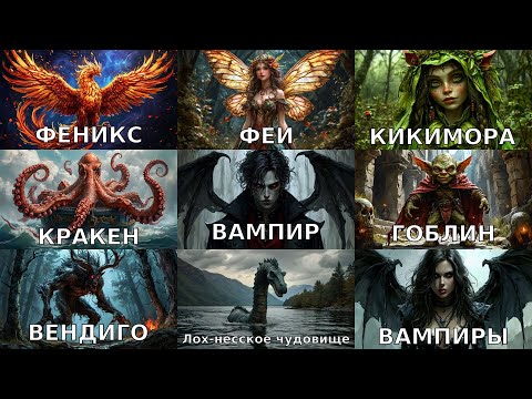 Видео: 10 Удивительных Мифических Существ, Которые Поражают Воображение! #2