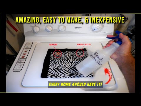 Видео: Как нейтрализовать отбеливатель или хлор за секунду! ПРЕДОТВРАТИТЕ ПОВРЕЖДЕНИЯ