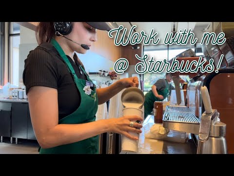 Видео: РАБОТАЙТЕ СО МНОЙ В СТАРБАКС — утренняя смена с утренней нагрузкой