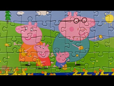 Видео: Семья Свинки Пеппы вместе - Сборник пазлов для детей "Peppa Pig" | Merry Nika