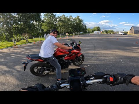 Видео: Еду в мотошколу Отарыча (Смотри Вперед) на VOGE 350AC