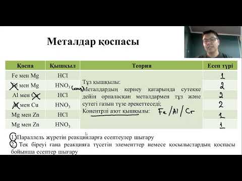 Видео: Параллель жүретін реакцияларға есептеулер шығару