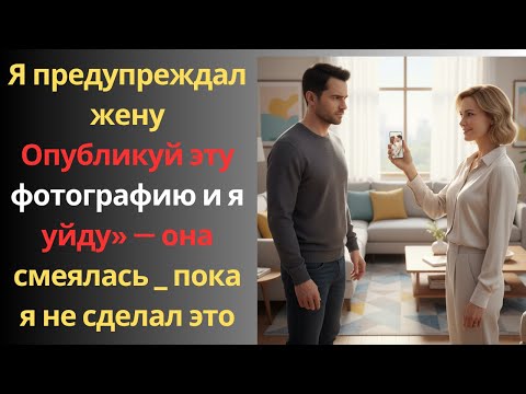 Видео: Я предупреждал жену: «Опубликуй эту фотографию, и я уйду» — она смеялась _ пока я не сделал это!